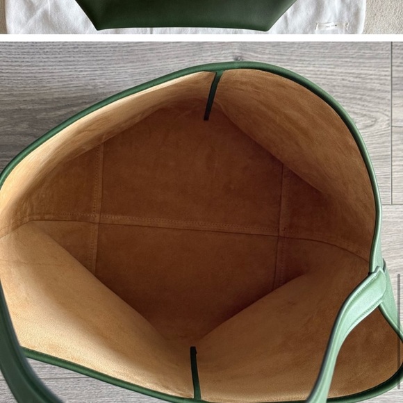 The Row Large North South Park Tote Bag Moss Green - Picture 12 of 12